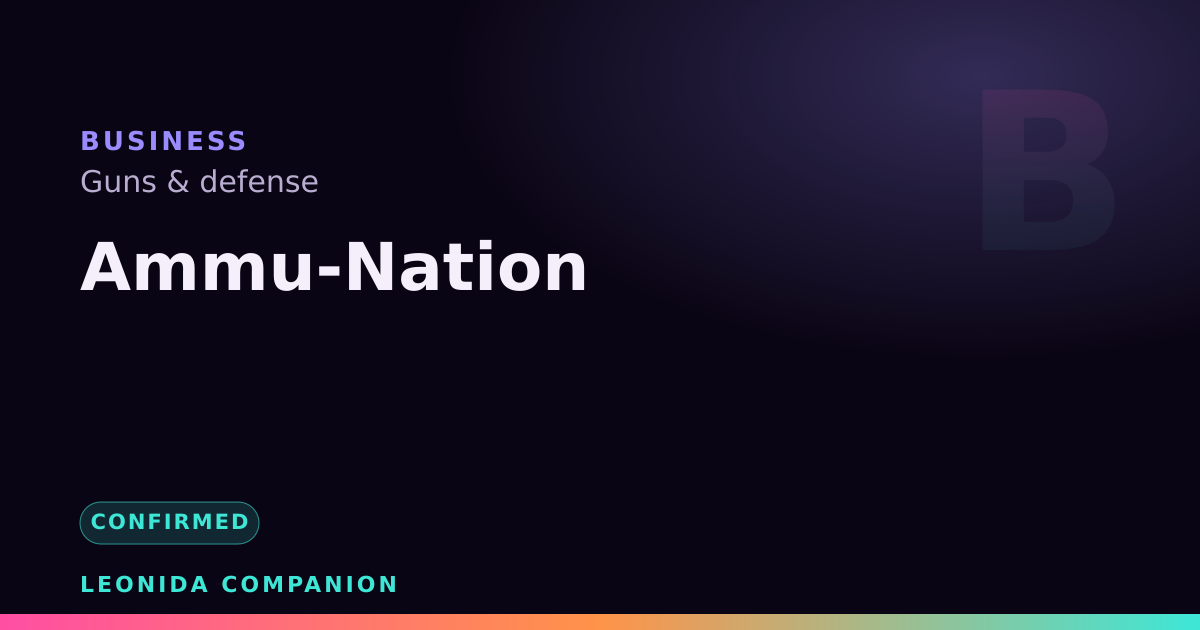 Ammu-Nation — GTA 6 business
