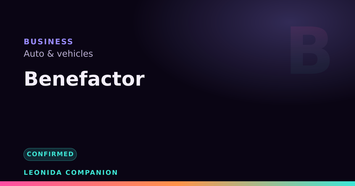 Benefactor — GTA 6 business