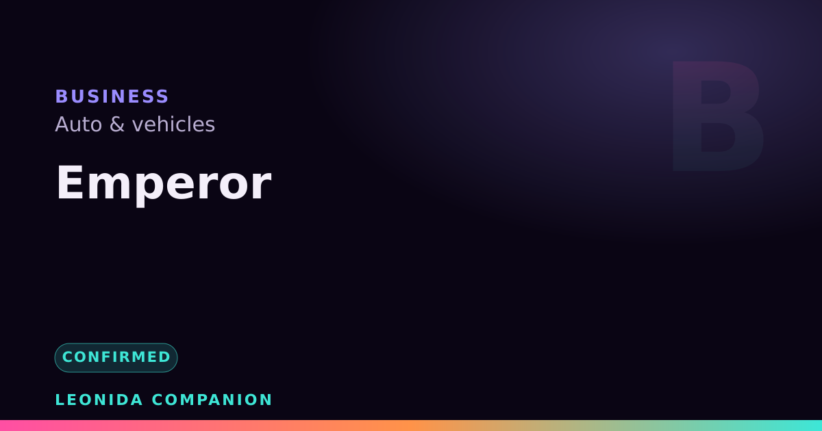 Emperor — GTA 6 business