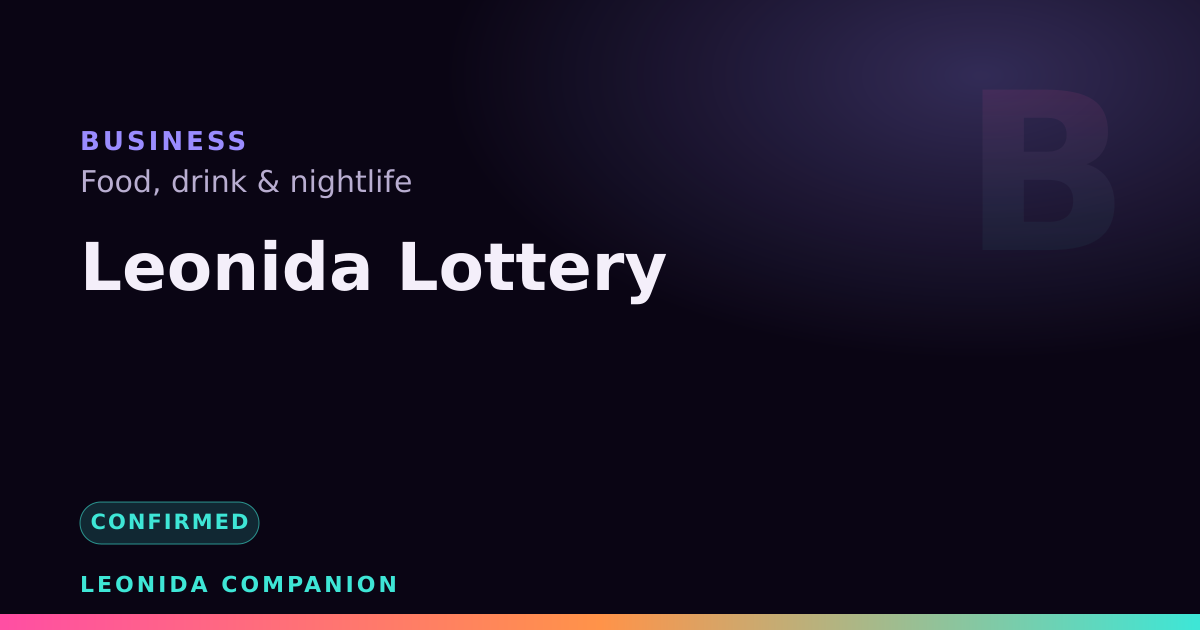 Leonida Lottery — GTA 6 business