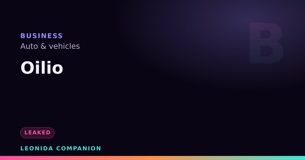 Oilio — GTA 6 business