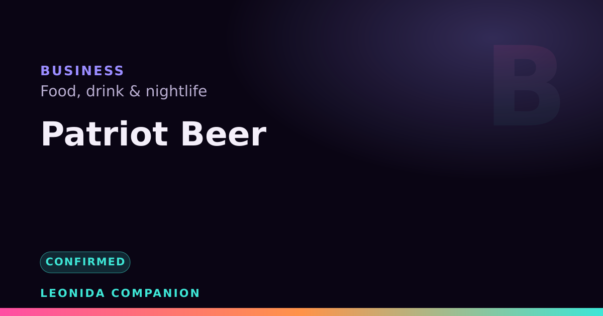 Patriot Beer — GTA 6 business