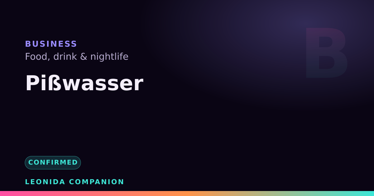 Pißwasser — GTA 6 business