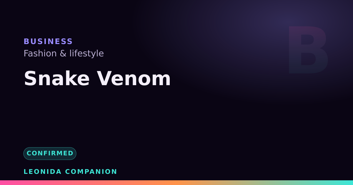 Snake Venom — GTA 6 business