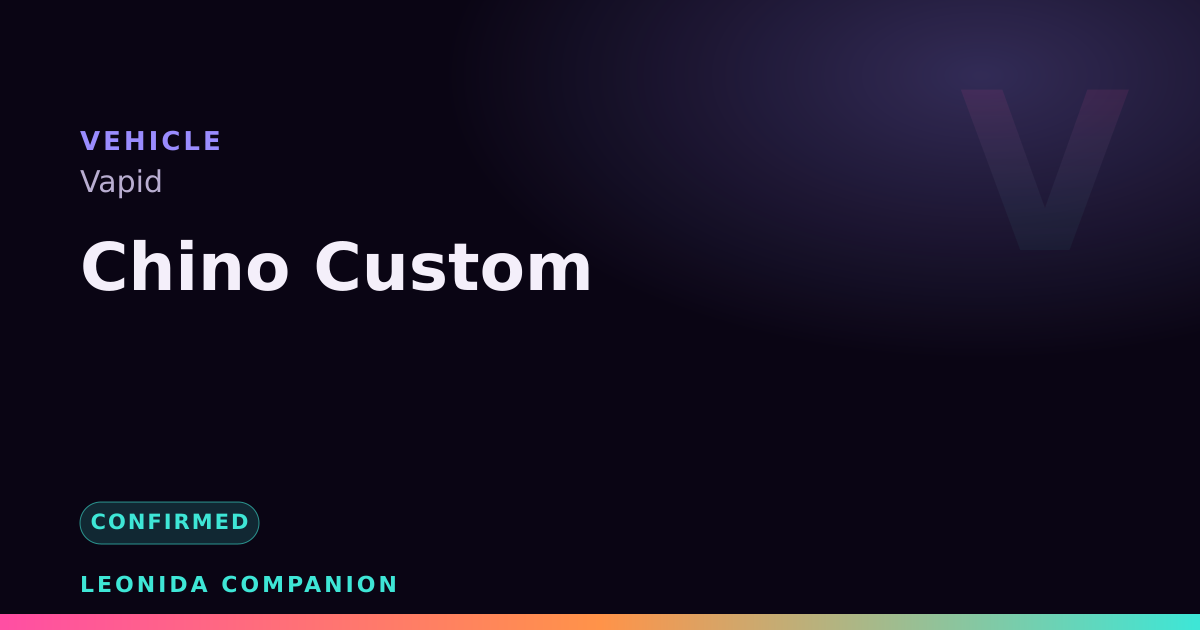 Chino Custom — GTA 6 vehicle