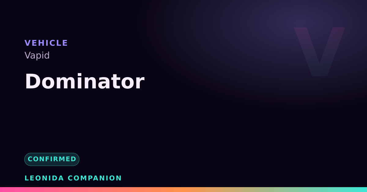 Dominator — GTA 6 vehicle