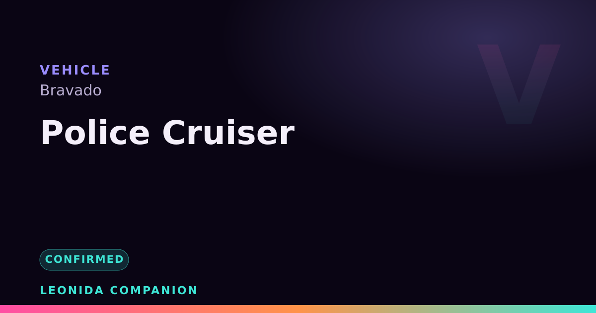 Police Cruiser — GTA 6 vehicle