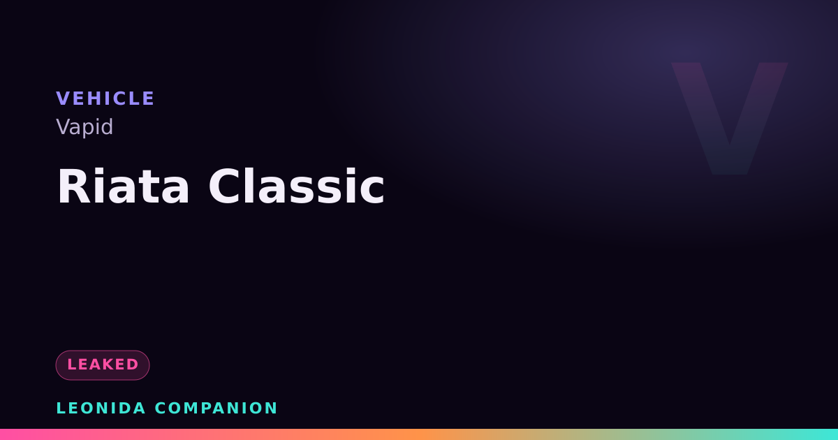 Riata Classic — GTA 6 vehicle
