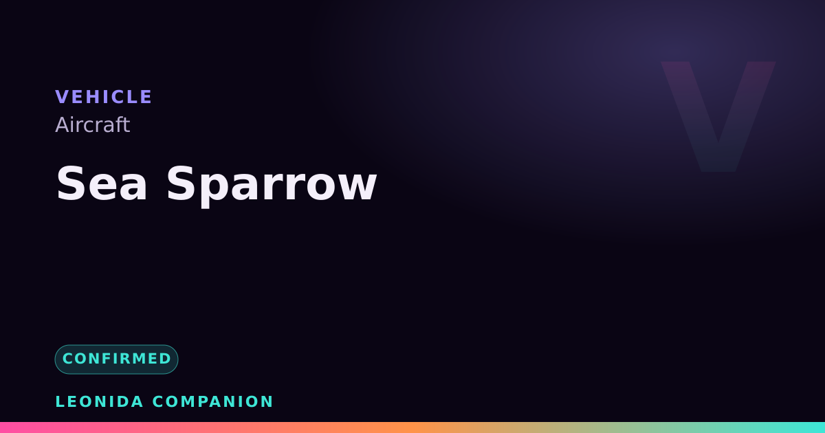 Sea Sparrow — GTA 6 vehicle